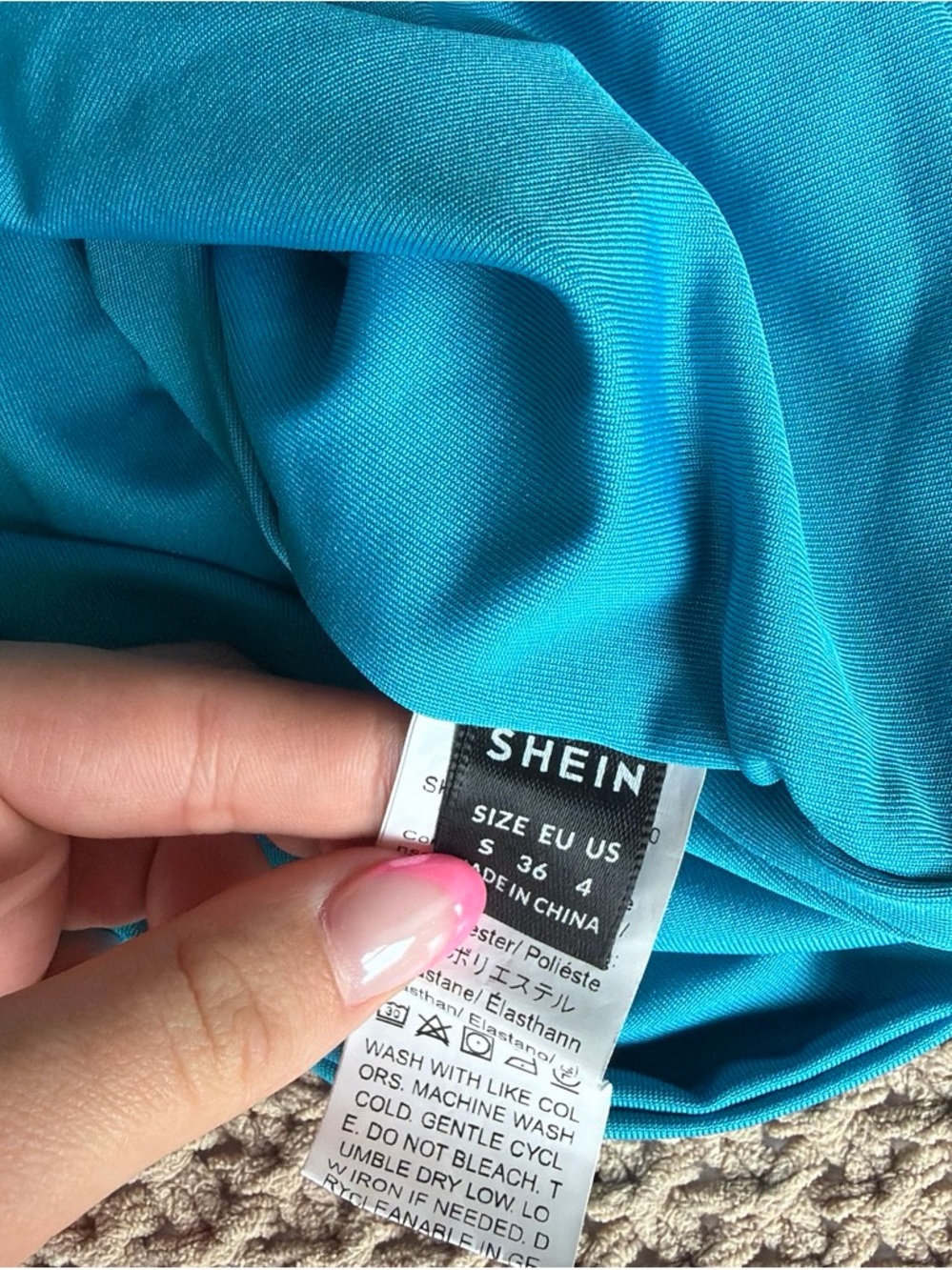 Blue Cut-Out Mini Dress - Picture 3 of 3
